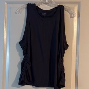 Athleta Women's Black Ruched Tank Top